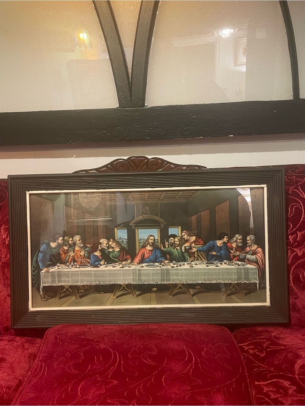Vintage Framed The Last Supper Wall Art